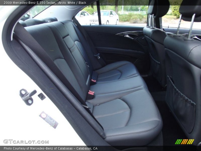 Arctic White / Black 2009 Mercedes-Benz E 350 Sedan