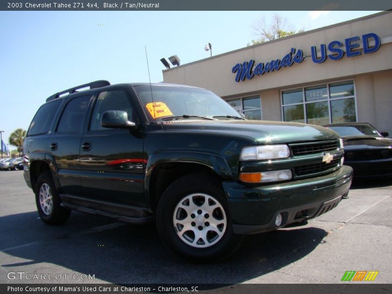 Black / Tan/Neutral 2003 Chevrolet Tahoe Z71 4x4