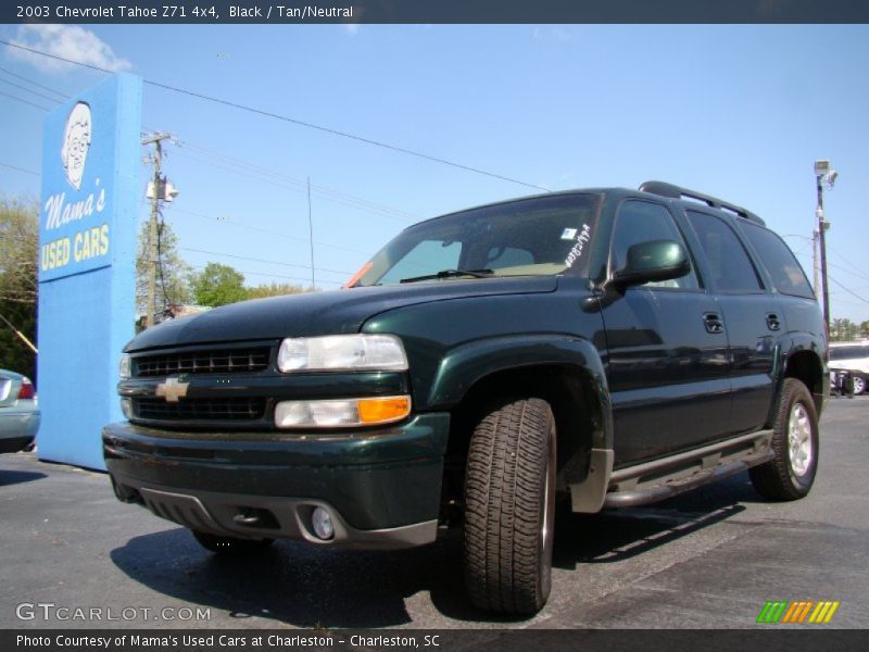 Black / Tan/Neutral 2003 Chevrolet Tahoe Z71 4x4