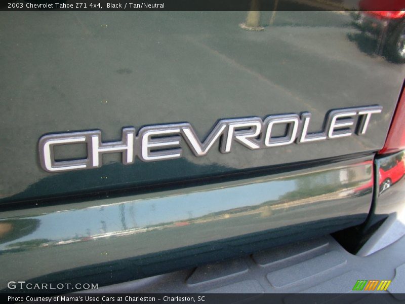 Black / Tan/Neutral 2003 Chevrolet Tahoe Z71 4x4