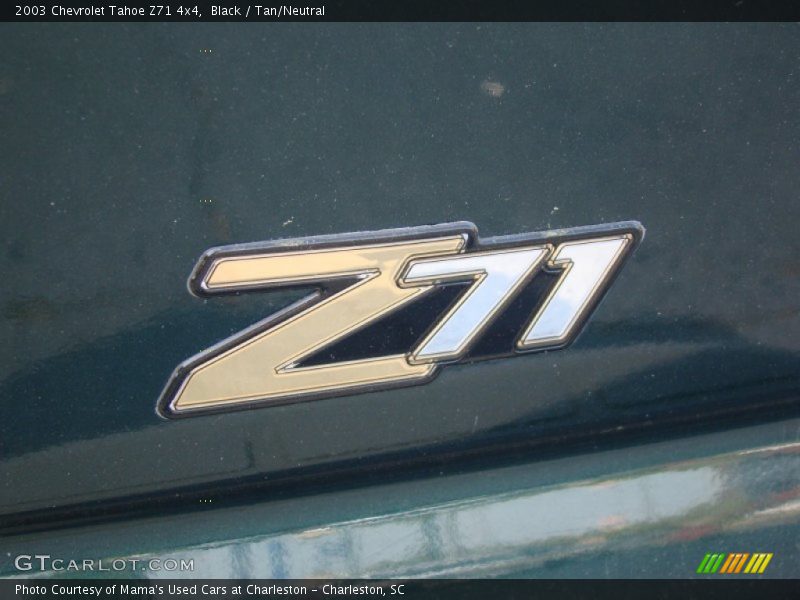 Black / Tan/Neutral 2003 Chevrolet Tahoe Z71 4x4