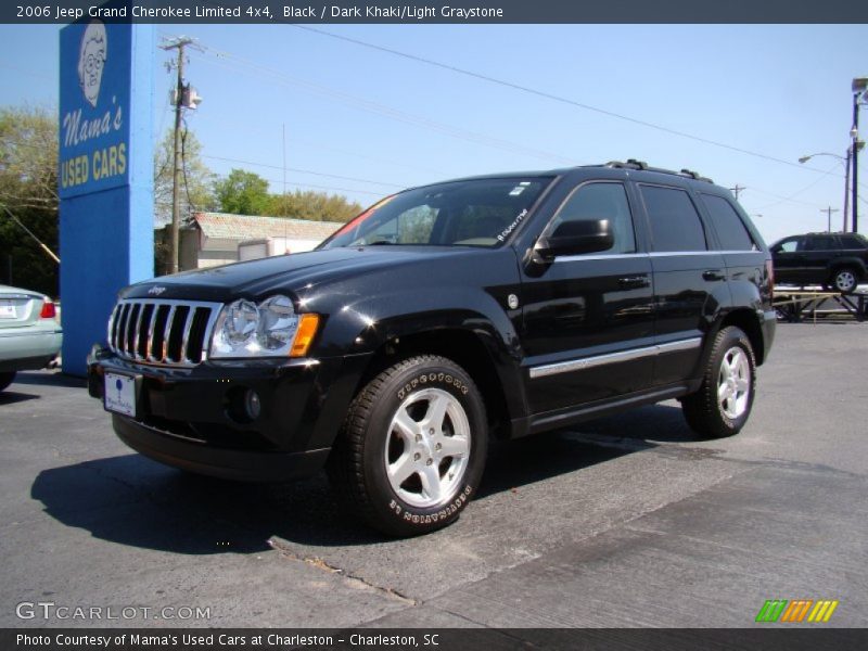 Black / Dark Khaki/Light Graystone 2006 Jeep Grand Cherokee Limited 4x4