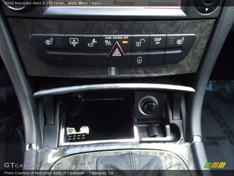 Arctic White / Black 2009 Mercedes-Benz E 350 Sedan