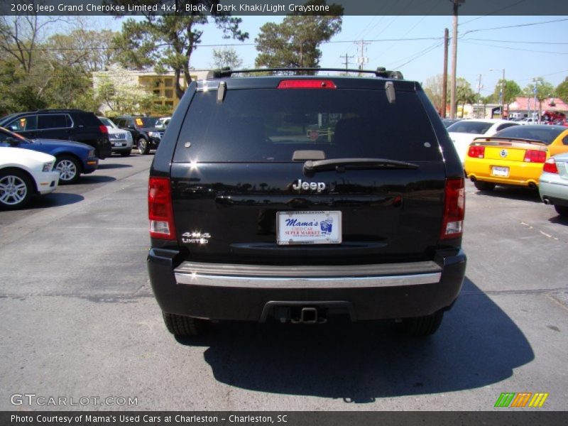 Black / Dark Khaki/Light Graystone 2006 Jeep Grand Cherokee Limited 4x4
