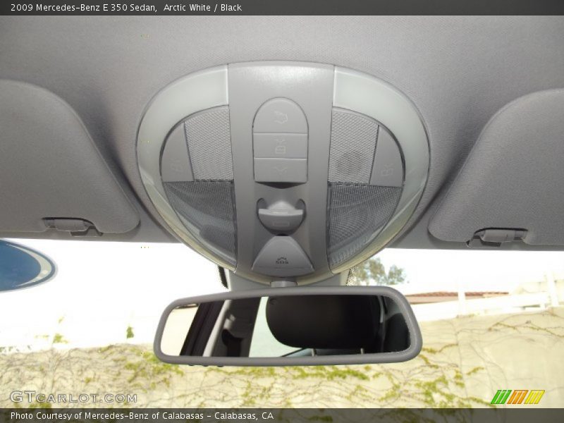 Arctic White / Black 2009 Mercedes-Benz E 350 Sedan