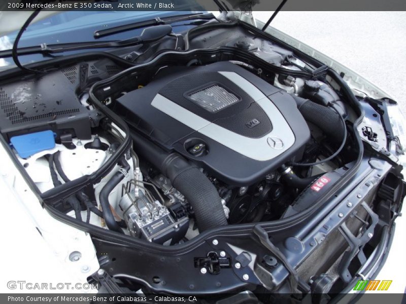 Arctic White / Black 2009 Mercedes-Benz E 350 Sedan