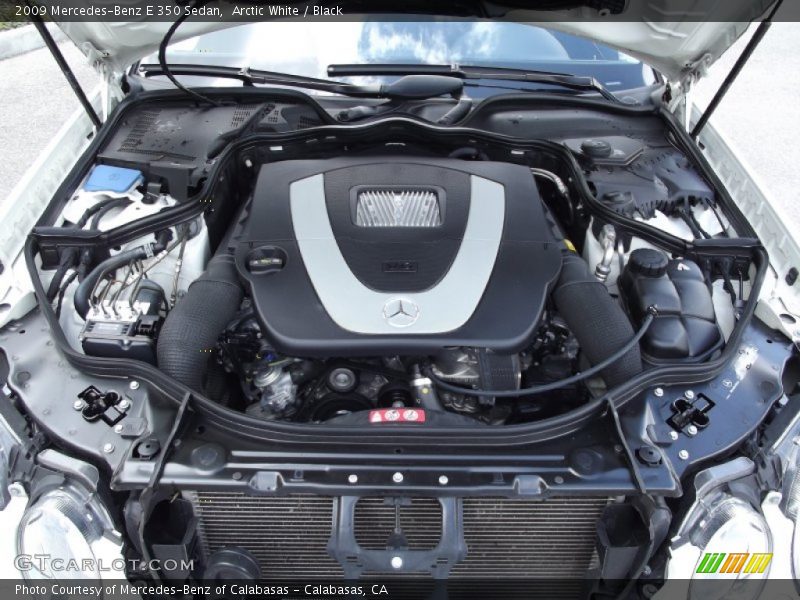 Arctic White / Black 2009 Mercedes-Benz E 350 Sedan