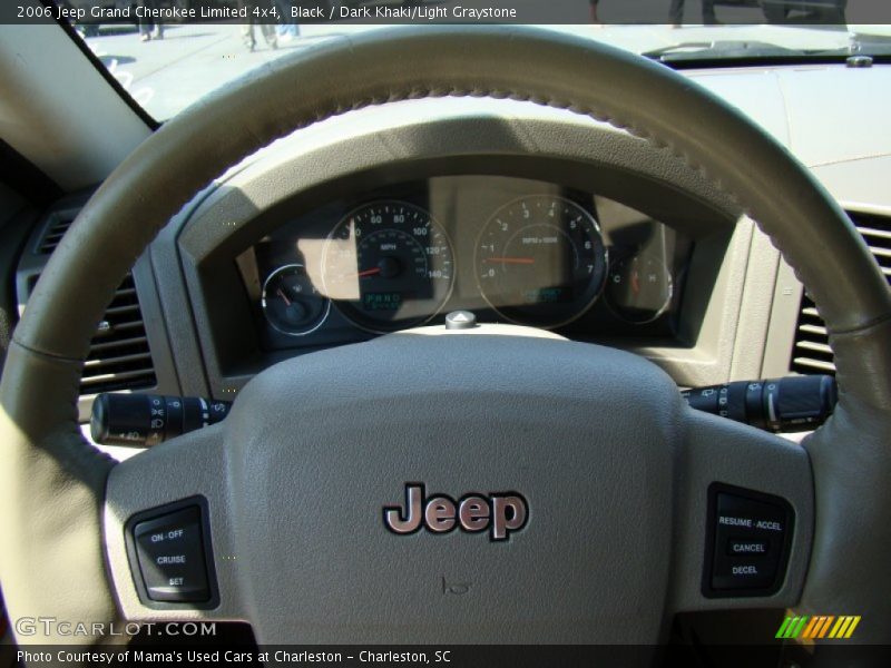 Black / Dark Khaki/Light Graystone 2006 Jeep Grand Cherokee Limited 4x4