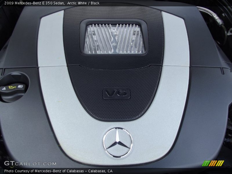 Arctic White / Black 2009 Mercedes-Benz E 350 Sedan