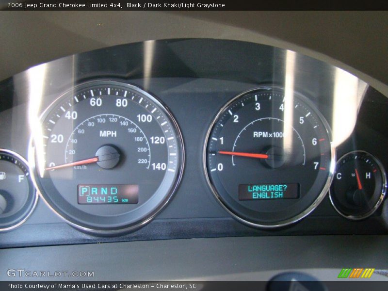 Black / Dark Khaki/Light Graystone 2006 Jeep Grand Cherokee Limited 4x4