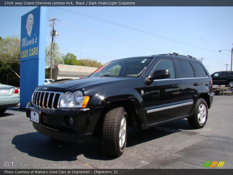 Black / Dark Khaki/Light Graystone 2006 Jeep Grand Cherokee Limited 4x4