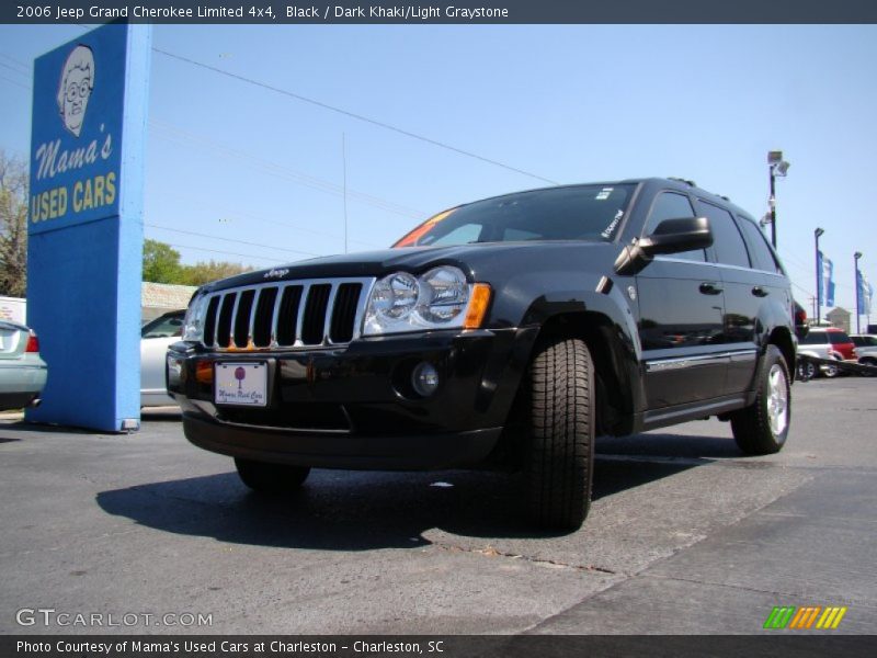 Black / Dark Khaki/Light Graystone 2006 Jeep Grand Cherokee Limited 4x4