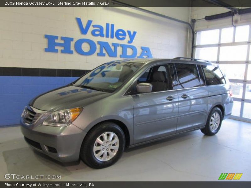 Sterling Gray Metallic / Gray 2009 Honda Odyssey EX-L