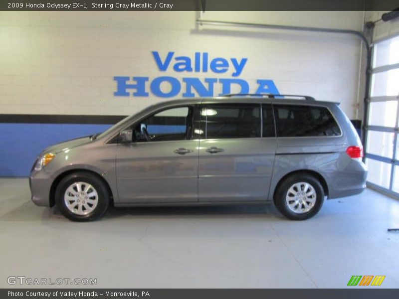 Sterling Gray Metallic / Gray 2009 Honda Odyssey EX-L