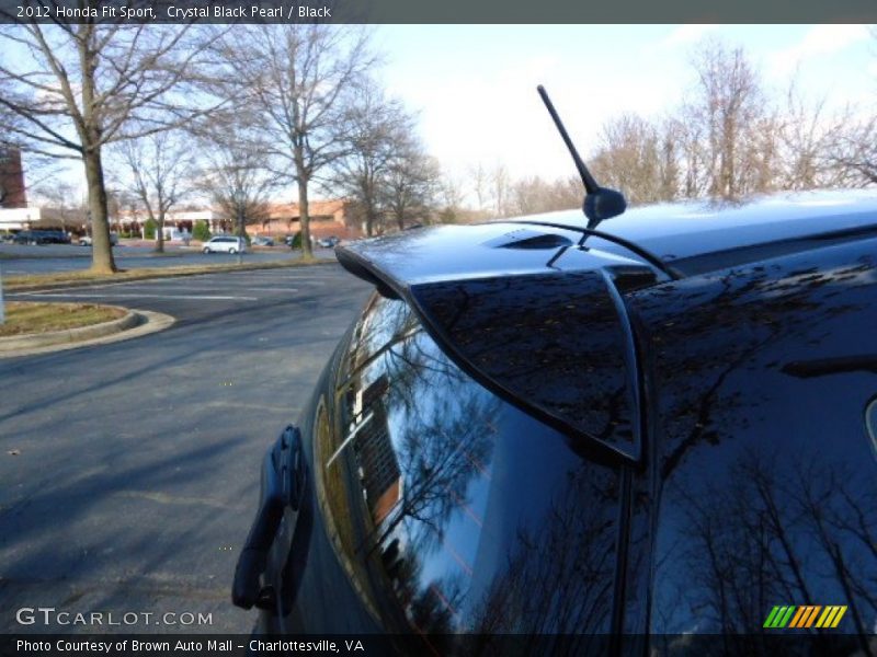 Crystal Black Pearl / Black 2012 Honda Fit Sport