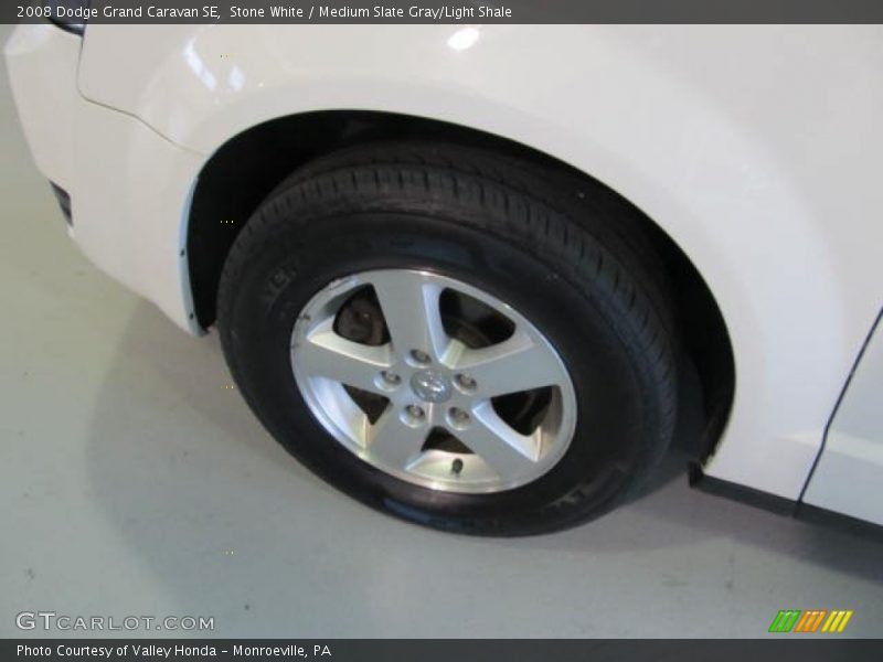 Stone White / Medium Slate Gray/Light Shale 2008 Dodge Grand Caravan SE