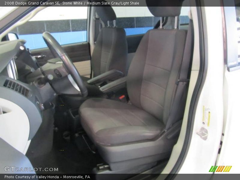 Stone White / Medium Slate Gray/Light Shale 2008 Dodge Grand Caravan SE