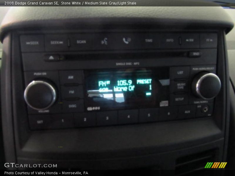 Stone White / Medium Slate Gray/Light Shale 2008 Dodge Grand Caravan SE