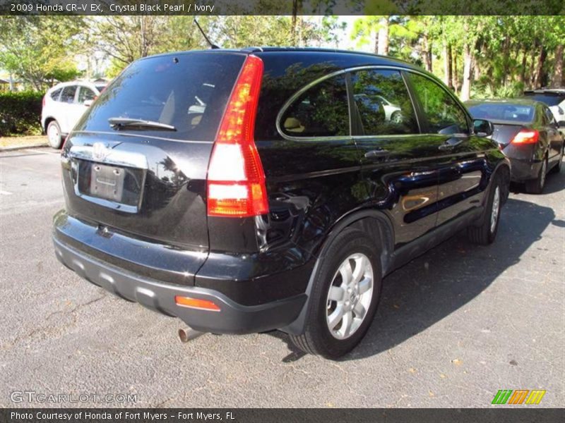 Crystal Black Pearl / Ivory 2009 Honda CR-V EX
