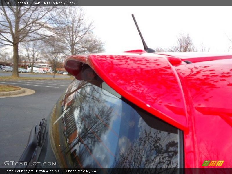 Milano Red / Black 2012 Honda Fit Sport