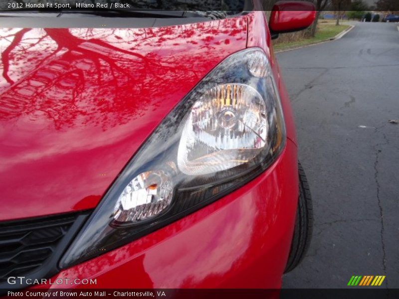 Milano Red / Black 2012 Honda Fit Sport