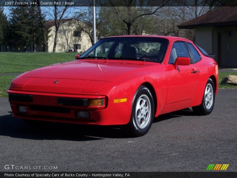 Guards Red / Beige 1987 Porsche 944