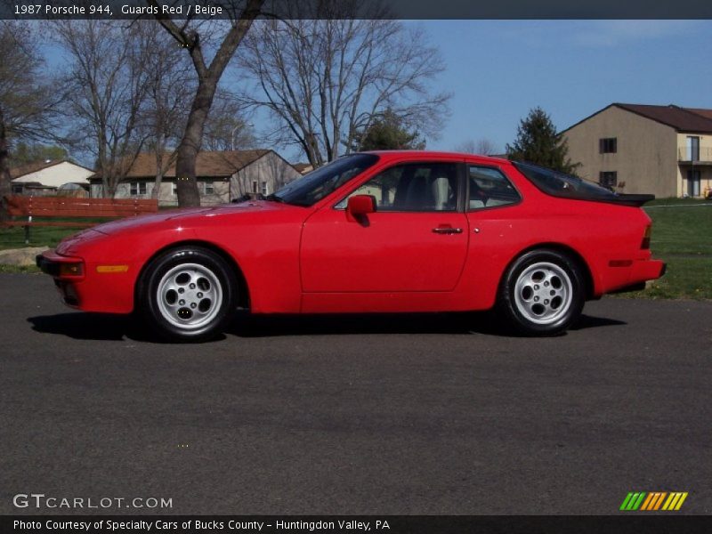 Guards Red / Beige 1987 Porsche 944
