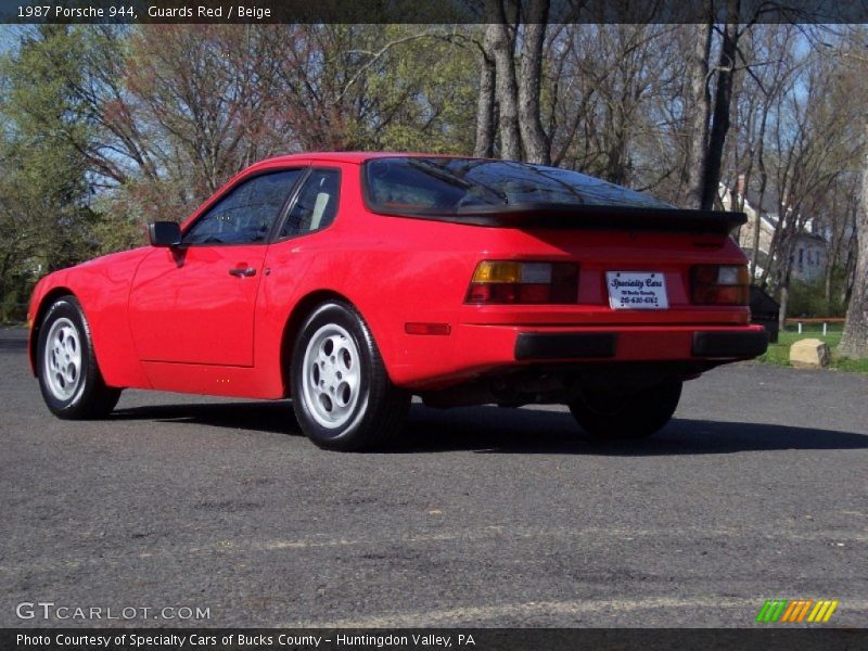 Guards Red / Beige 1987 Porsche 944