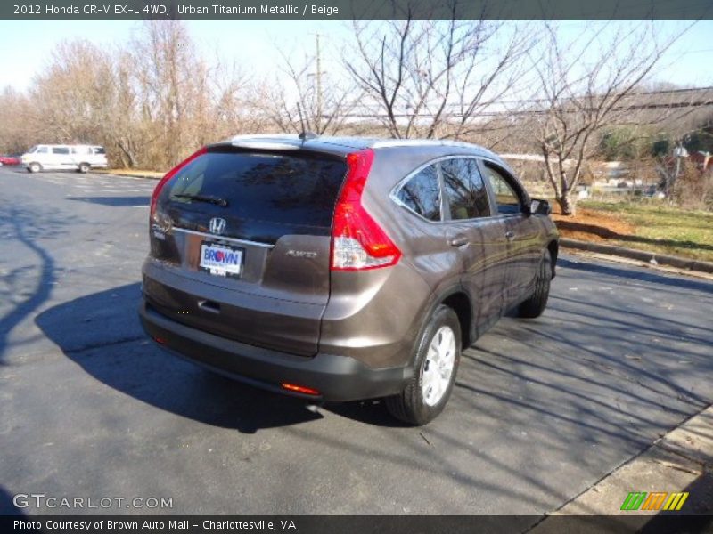 Urban Titanium Metallic / Beige 2012 Honda CR-V EX-L 4WD