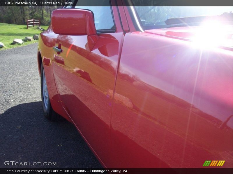 Guards Red / Beige 1987 Porsche 944