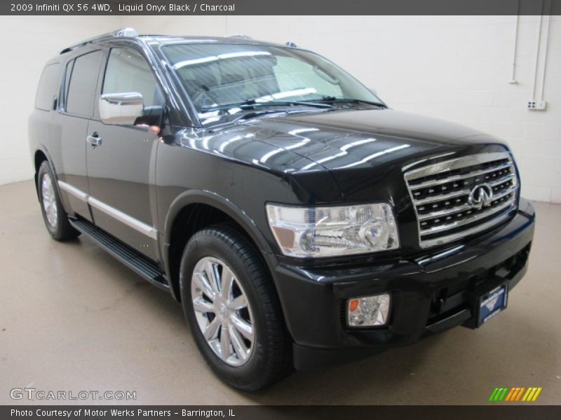 Liquid Onyx Black / Charcoal 2009 Infiniti QX 56 4WD