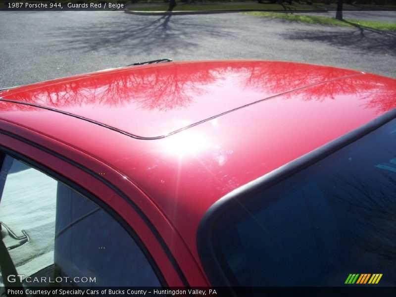 Guards Red / Beige 1987 Porsche 944