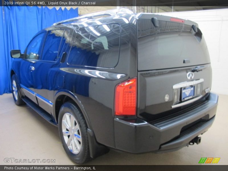 Liquid Onyx Black / Charcoal 2009 Infiniti QX 56 4WD