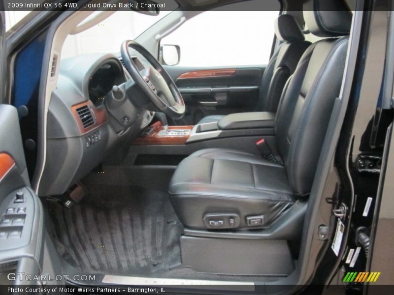 Liquid Onyx Black / Charcoal 2009 Infiniti QX 56 4WD