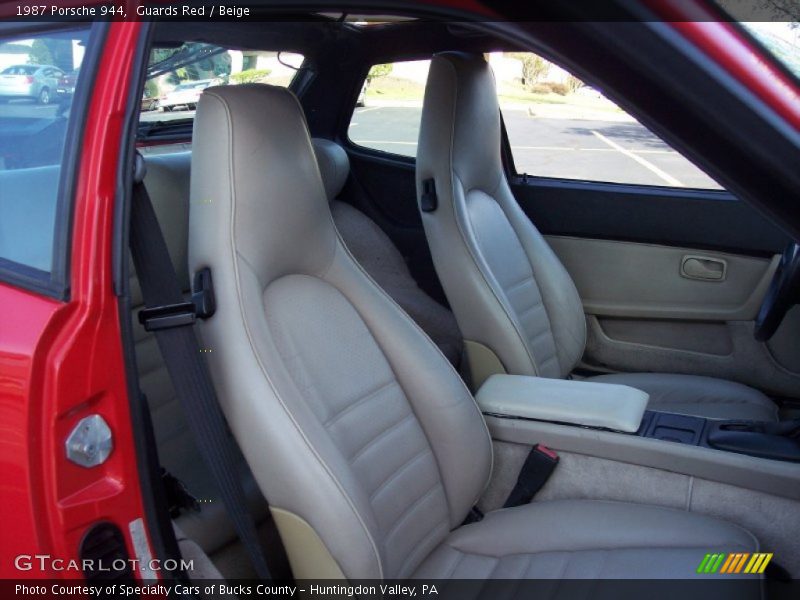 Guards Red / Beige 1987 Porsche 944