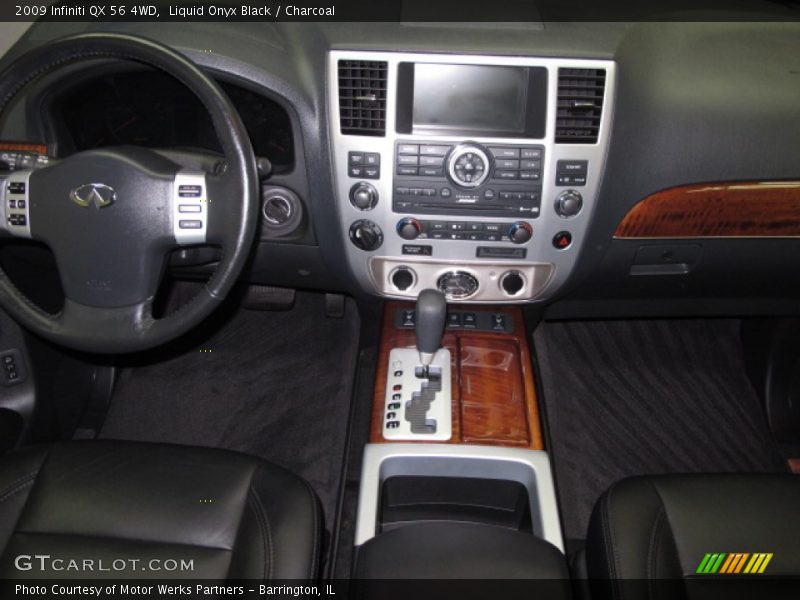 Liquid Onyx Black / Charcoal 2009 Infiniti QX 56 4WD