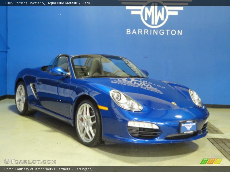 Aqua Blue Metallic / Black 2009 Porsche Boxster S