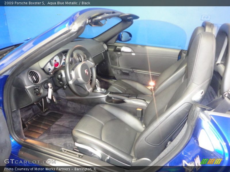Aqua Blue Metallic / Black 2009 Porsche Boxster S