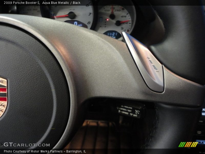 Aqua Blue Metallic / Black 2009 Porsche Boxster S