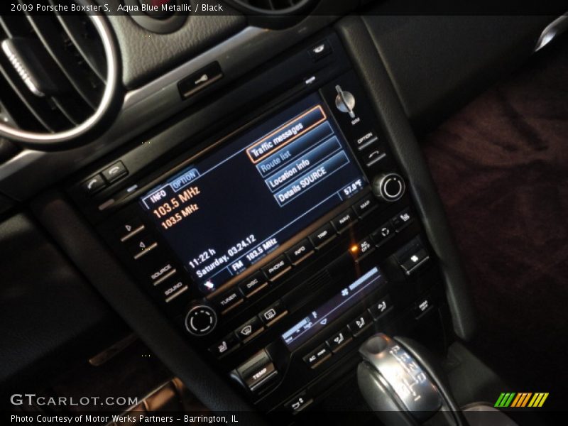 Aqua Blue Metallic / Black 2009 Porsche Boxster S