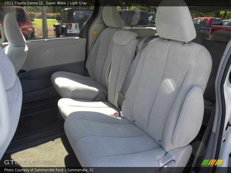 Super White / Light Gray 2011 Toyota Sienna LE