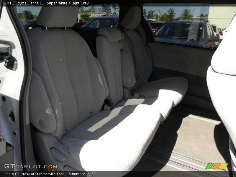 Super White / Light Gray 2011 Toyota Sienna LE