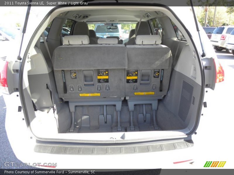 Super White / Light Gray 2011 Toyota Sienna LE