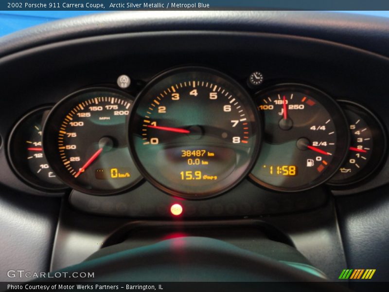  2002 911 Carrera Coupe Carrera Coupe Gauges