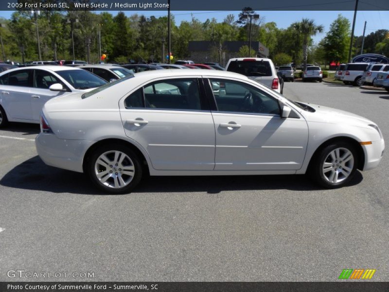 White Suede / Medium Light Stone 2009 Ford Fusion SEL