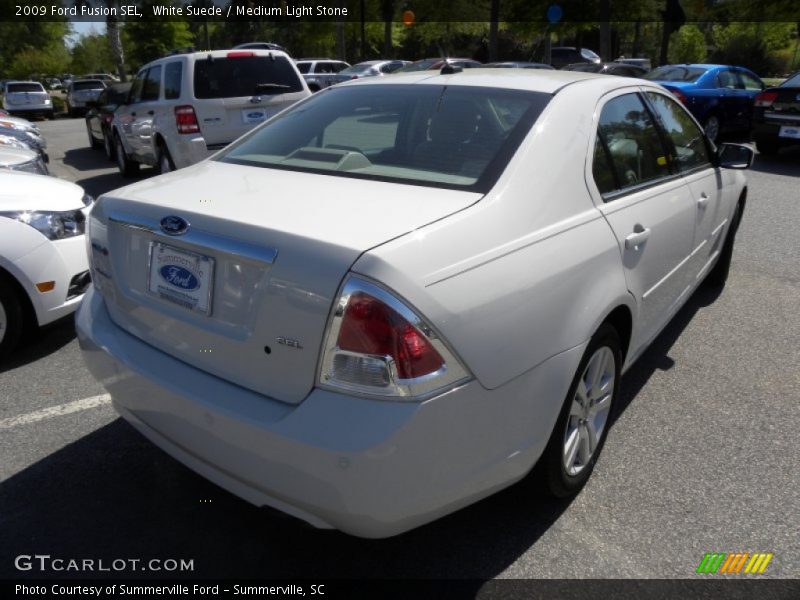 White Suede / Medium Light Stone 2009 Ford Fusion SEL