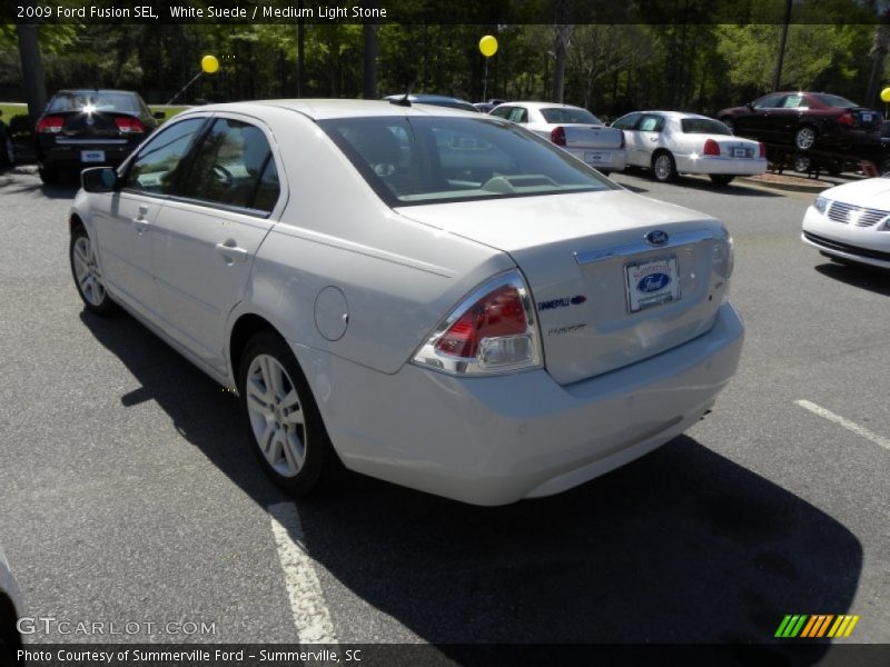 White Suede / Medium Light Stone 2009 Ford Fusion SEL