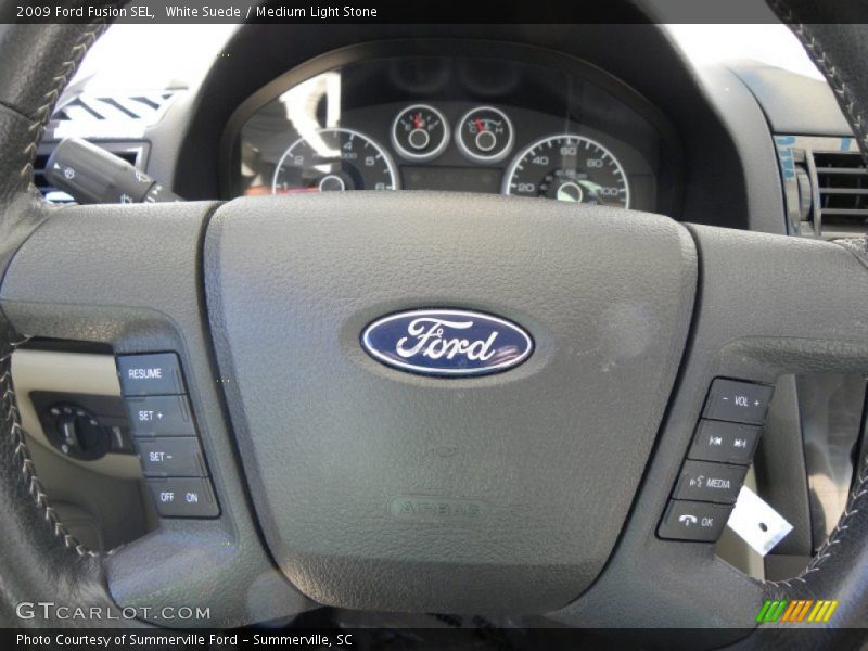 White Suede / Medium Light Stone 2009 Ford Fusion SEL