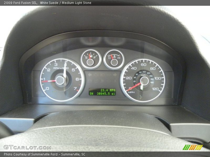 White Suede / Medium Light Stone 2009 Ford Fusion SEL