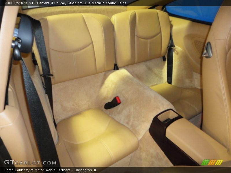 Midnight Blue Metallic / Sand Beige 2008 Porsche 911 Carrera 4 Coupe